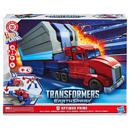 Transformers EarthSpark Battle Trailer Optimus Prime Action Figure