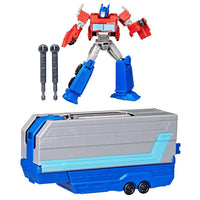
              Transformers EarthSpark Battle Trailer Optimus Prime Action Figure
            
