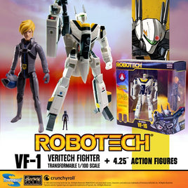 Toynami Robotech 1/100 Scale Transformable Roy Fokker's VF-1S Veritech Fighter Action Figure