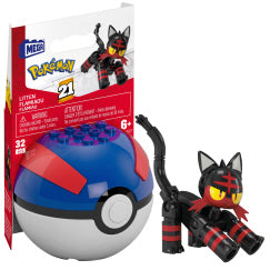 Mega Pokemon HWR27 Litten Construction Set