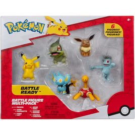 Jazwares Pokemon Battle Ready Battle Figure Figurine 6-Pack [PKW3614]