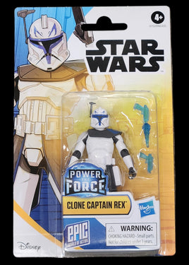 Hasbro Star Wars Epic World of Action Power the Force Clone Captain Rex 4" Action Figure