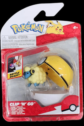Jazwares Pokemon Clip 'N' Go Mareep & Level Ball Figurine