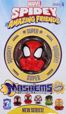 Basic Fun! Marvel Spidey and His Amazing Friends Mash'Ems Series 4 Squishable Figurine Blind Box