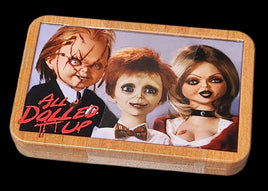 Seed of Chucky All Dolled Up Sour Cherry Candy Axes Tin