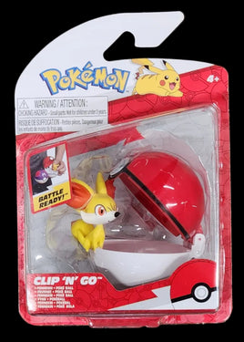Jazwares Pokemon Clip 'N' Go Fennenin & Poke Ball Figurine