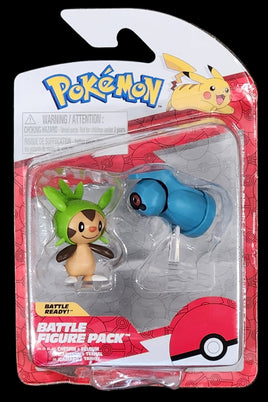Jazwares Pokemon Battle Figure Chespin & Beldum Figurine 2-Pack