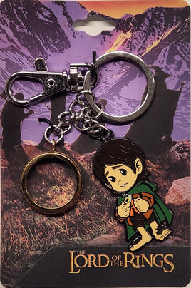 Lord of the Rings Frodo & One Ring Enamel Charms Keychain
