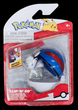 Jazwares Pokemon Clip 'N' Go Alolan Vulpix & Great Ball Figurine