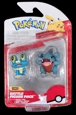 Jazwares Pokemon Battle Figure Froakie & Gible Figurine 2-Pack