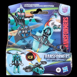 Transformers EarthSpark 1-Step Flip Changer Chaos Terran Spitfire Action Figure