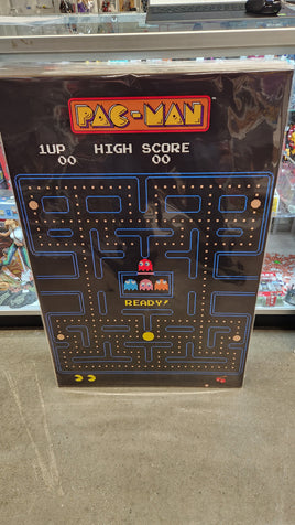 Pac-Man Classic Arcade Game First Level Poster