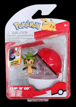 Jazwares Pokemon Clip 'N' Go Chespin & Poke Ball Figurine