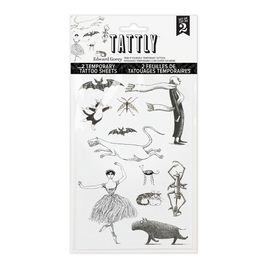 Tattly Edward Gorey Creatures & Figures Temporary Tattoos
