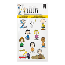 Tattly Peanuts Classic Characters Temporary Tattoos