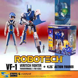 Toynami Robotech 1/100 Scale Transformable Max Sterling's VF-1J Veritech Fighter Action Figure