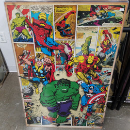 Marvel Heroes Classic Comic Art Poster