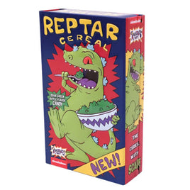 Rugrats Reptar Cereal Box Sour Green Apple Candy Tin