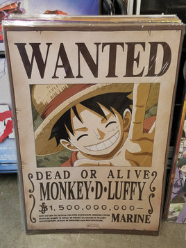 One Piece Luffy Wanted Poster