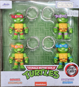 Jada Metalfigs Teenage Mutant Ninja Turtles 2.5" Diecast Keychain 4-Pack