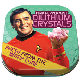 Star Trek Dilithium Crystals Pink Peppermints Tin