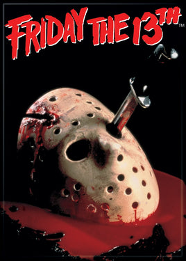 Friday the 13th Mask with Blood Magnet