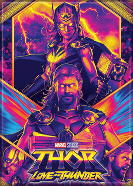 Thor: Love and Thunder Black Light Style Art Magnet