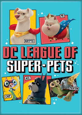 DC League of Super-Pets Characters Magnet