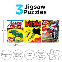 
              DC Comics Famous Covers Set of 3 500 pc Jigsaw Puzzles
            