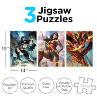 
              DC Comics Famous Modern Covers Set of 3 500 pc Jigsaw Puzzles
            