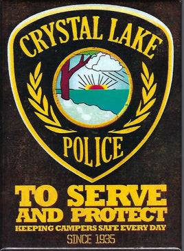 Friday the 13th Crystal Lake Police Magnet