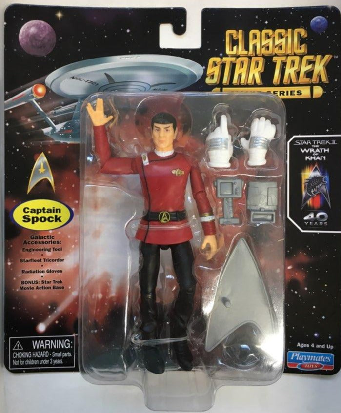 Playmates Classic Star Trek Movie Series Wrath of Khan Captain Spock