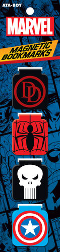 Marvel Logos Magnetic Bookmarks Set