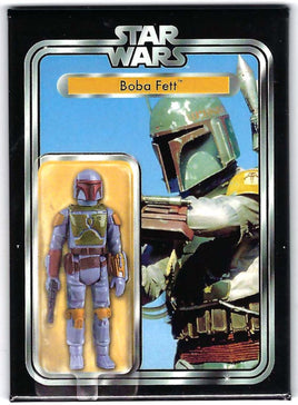 Star Wars Vintage Kenner Boba Fett Action Figure Packaging Art Magnet