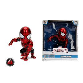 Jada Metalfigs Marvel Spider-Man (Classic Red & Black Metallic) 4" Diecast Figurine