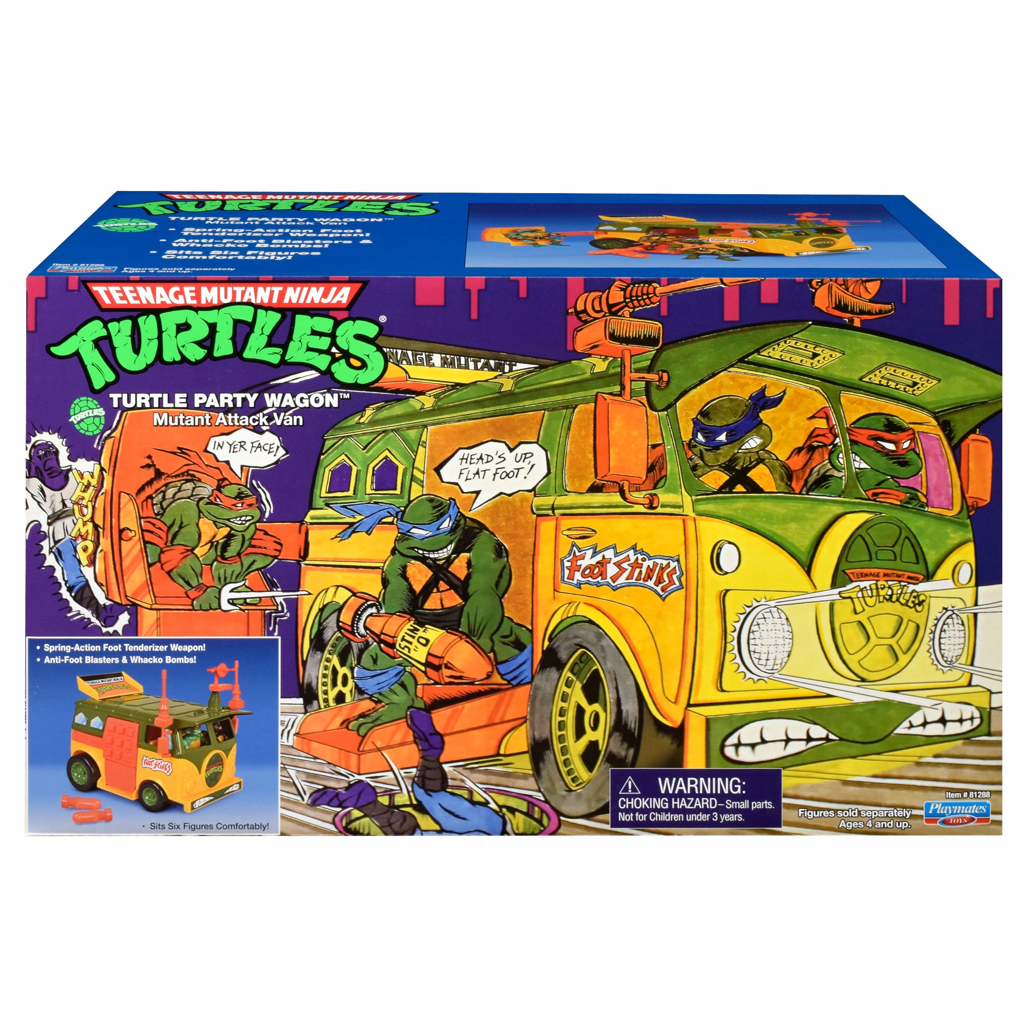 Playmates Teenage Mutant Ninja Turtles Original Turtle Party Wagon