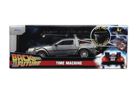 Jada Hollywood Rides Back to the Future 1:24 Scale DeLorean Time Machine