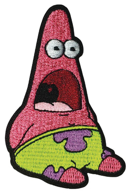 SpongeBob SquarePants Shocked Patrick Meme Iron On Patch