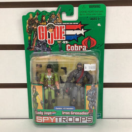 GI Joe Spy Troops Lady Jaye vs Iron Grenadier