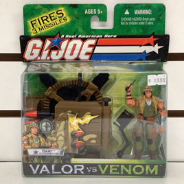 GI Joe Valor Vs Venom Dart with Gun Station